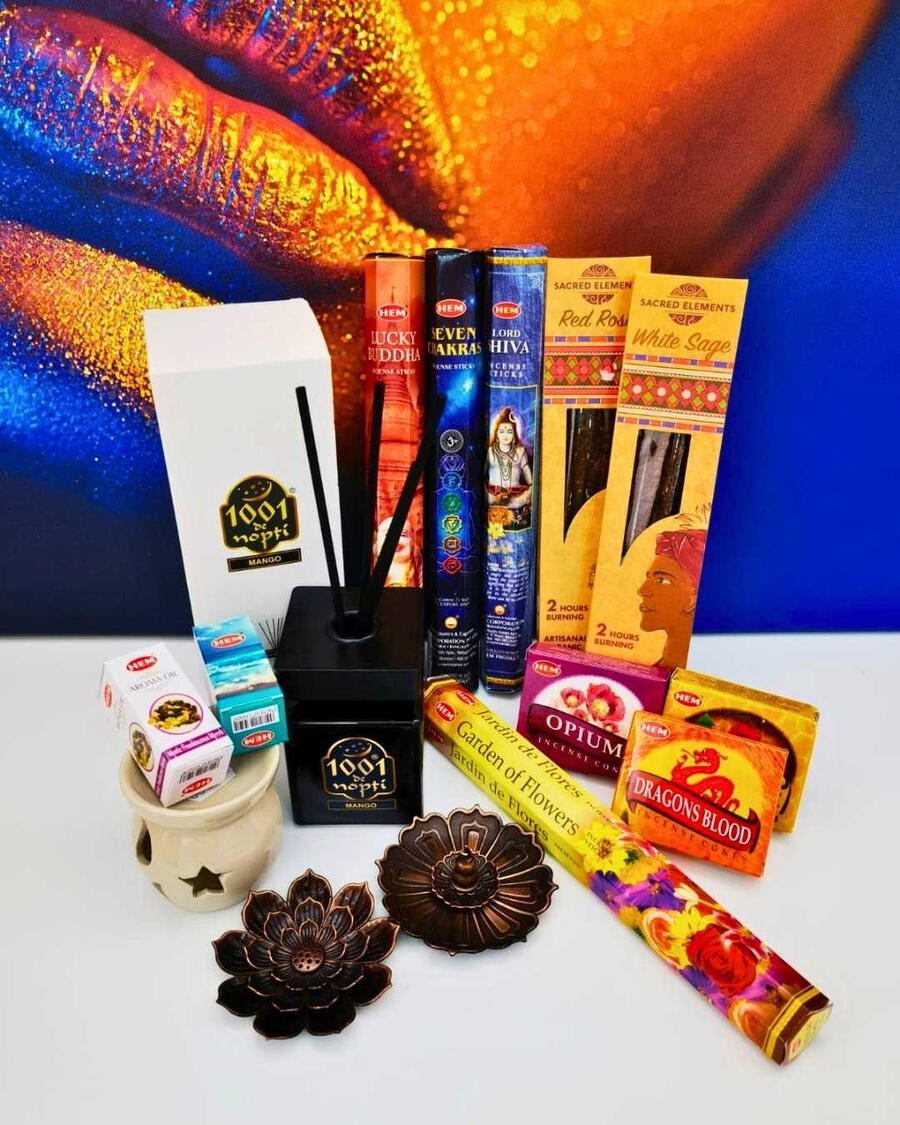 Bete parfumate camera Parfumuri de cameră, bețe parfumate vegane, difuzoare arome și suporturi lotus la magazinul Amellie Onești